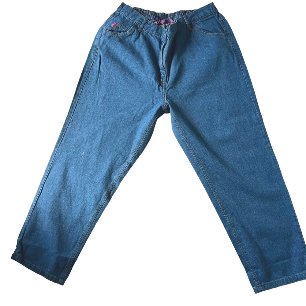 Woman Within Classic Fit Jeans 16WP Blue Denim Pull-On New with Defects